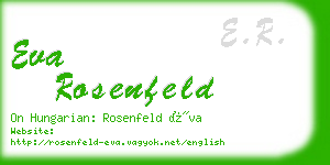 eva rosenfeld business card